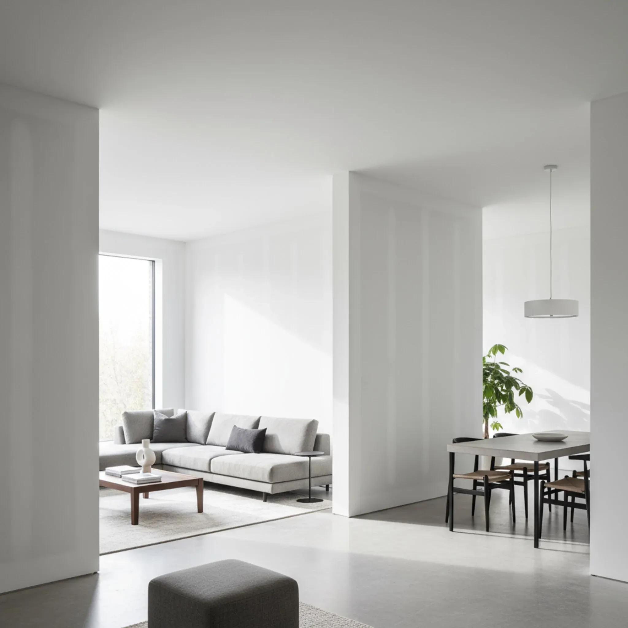 Interior acabado con yeso laminado - Resultado profesional