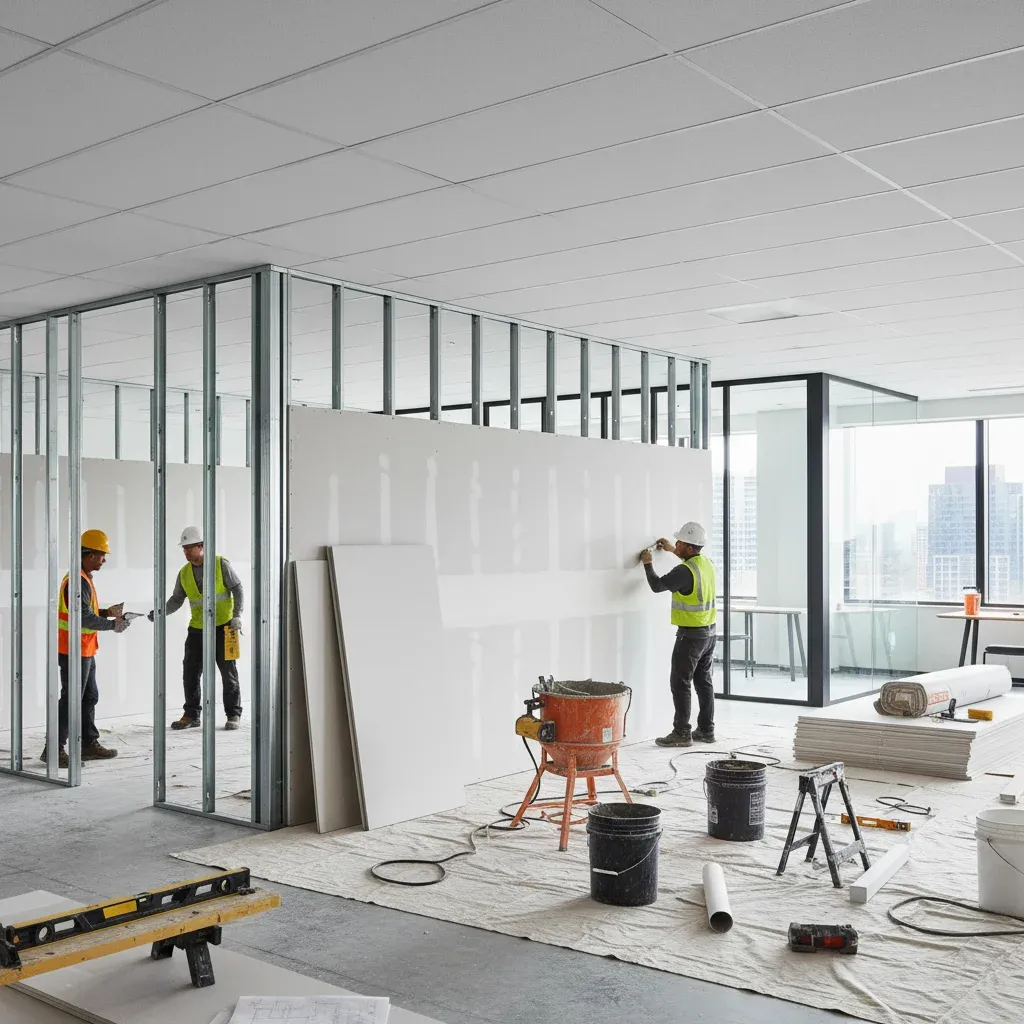 Techo registrable de yeso laminado moderno